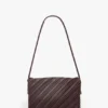 Zachte Dorian-tas van bordeauxrood geplooid leer Zachte Dorian-tas van bordeauxrood geplooid leer